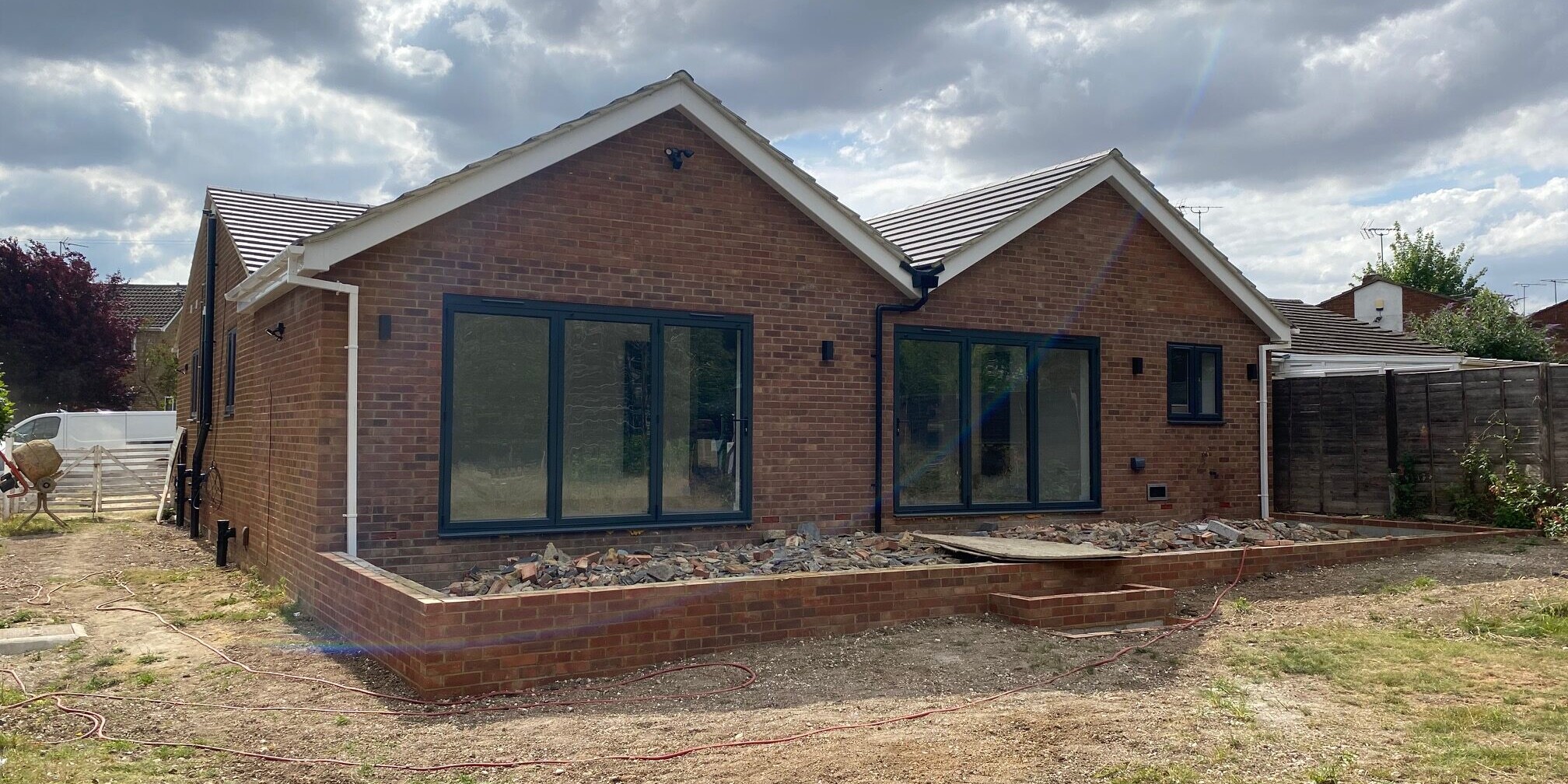 Image shows a Bungalow extension in Hitchin