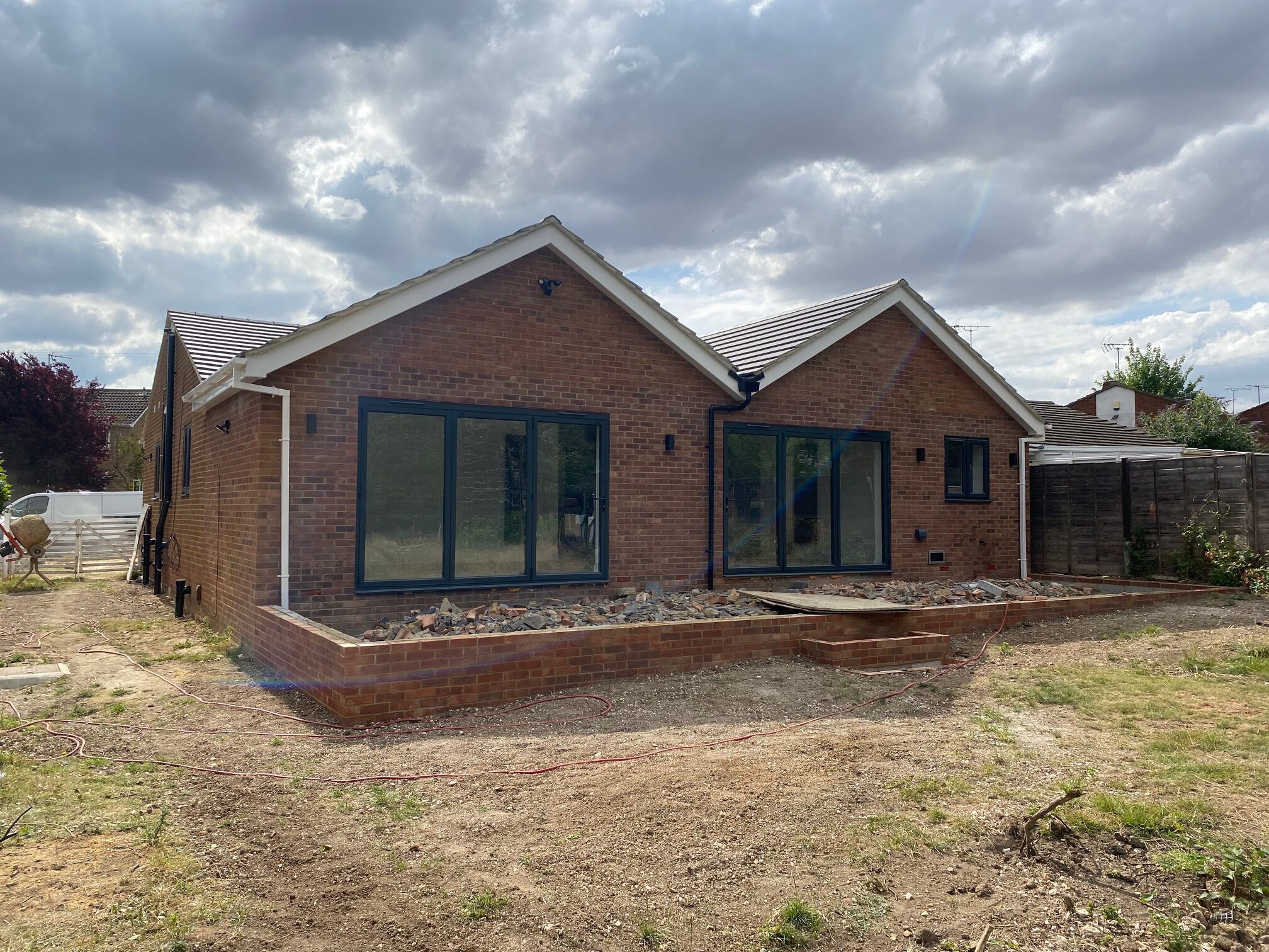 Image shows a Bungalow extension in Hitchin