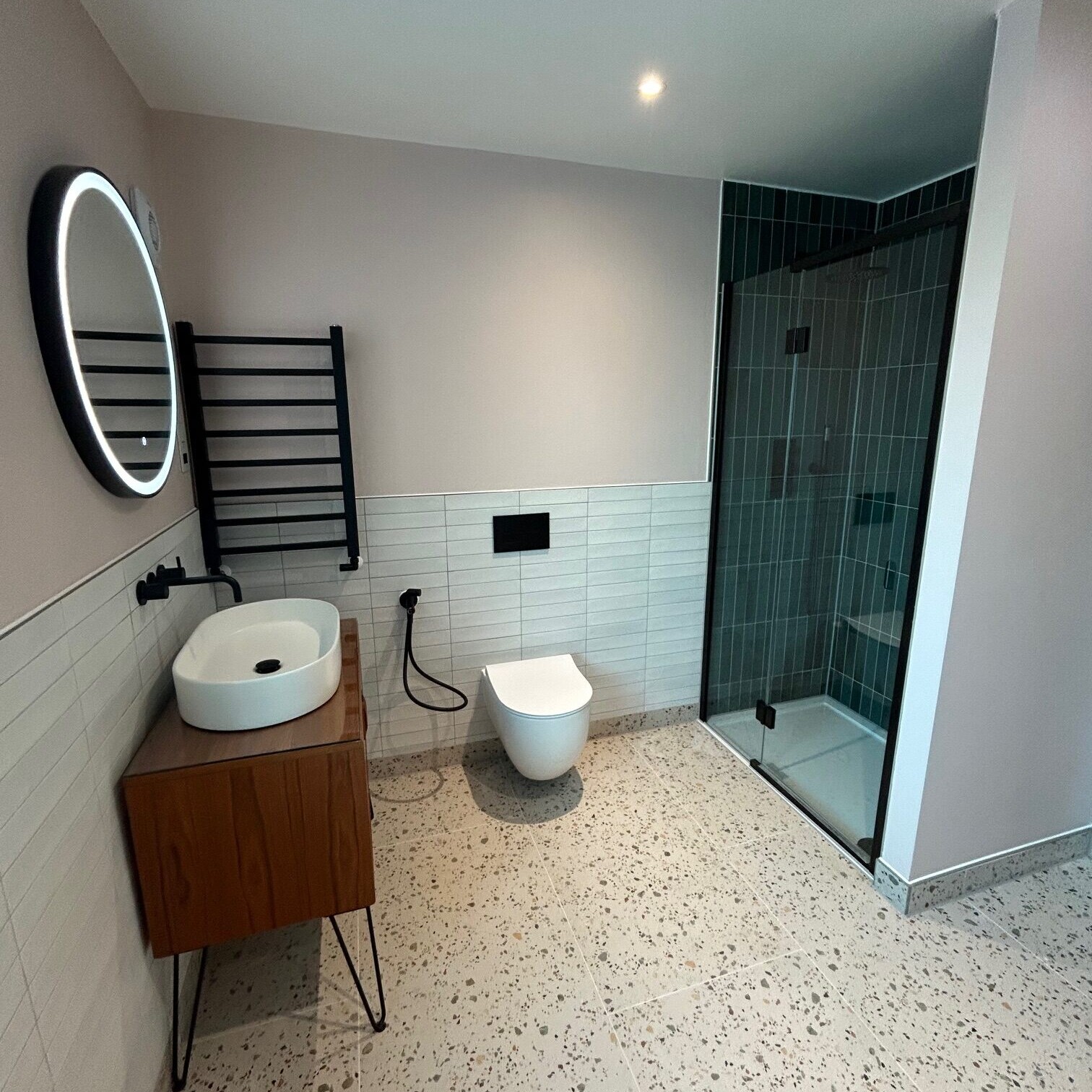 Image shows a new bathroom fitted in Hitchin